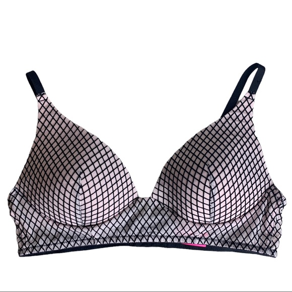 La Senza Light Pink & Black Lightweight Bra Size Large (USED)